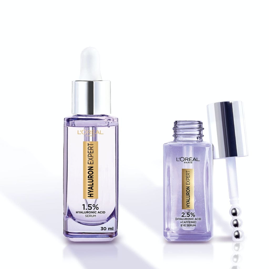 L’Oreal Paris Hyaluron Expert Serum with 1.5% Hyaluronic Acid + Free Eye Serum Gift – Deep Hydration For Face & Eyes-2