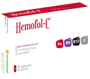 Hemofol-C Iron Supplement with Vitamin C, B9, and B12 – 30 Capsules-1