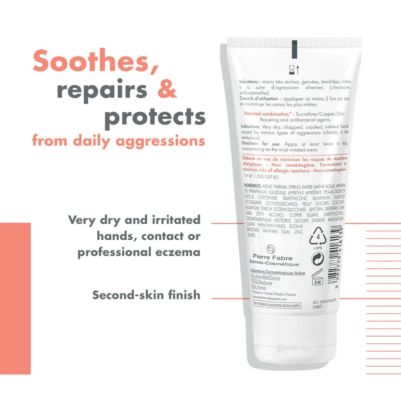 Avene Cicalfate Hand Repairing Cream 100ML - Intensive Repair and Protection for Dry, Damaged Hands-4