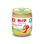 HiPP Organic Banana Peach 125g – Organic Fruit Puree (4M+)-1