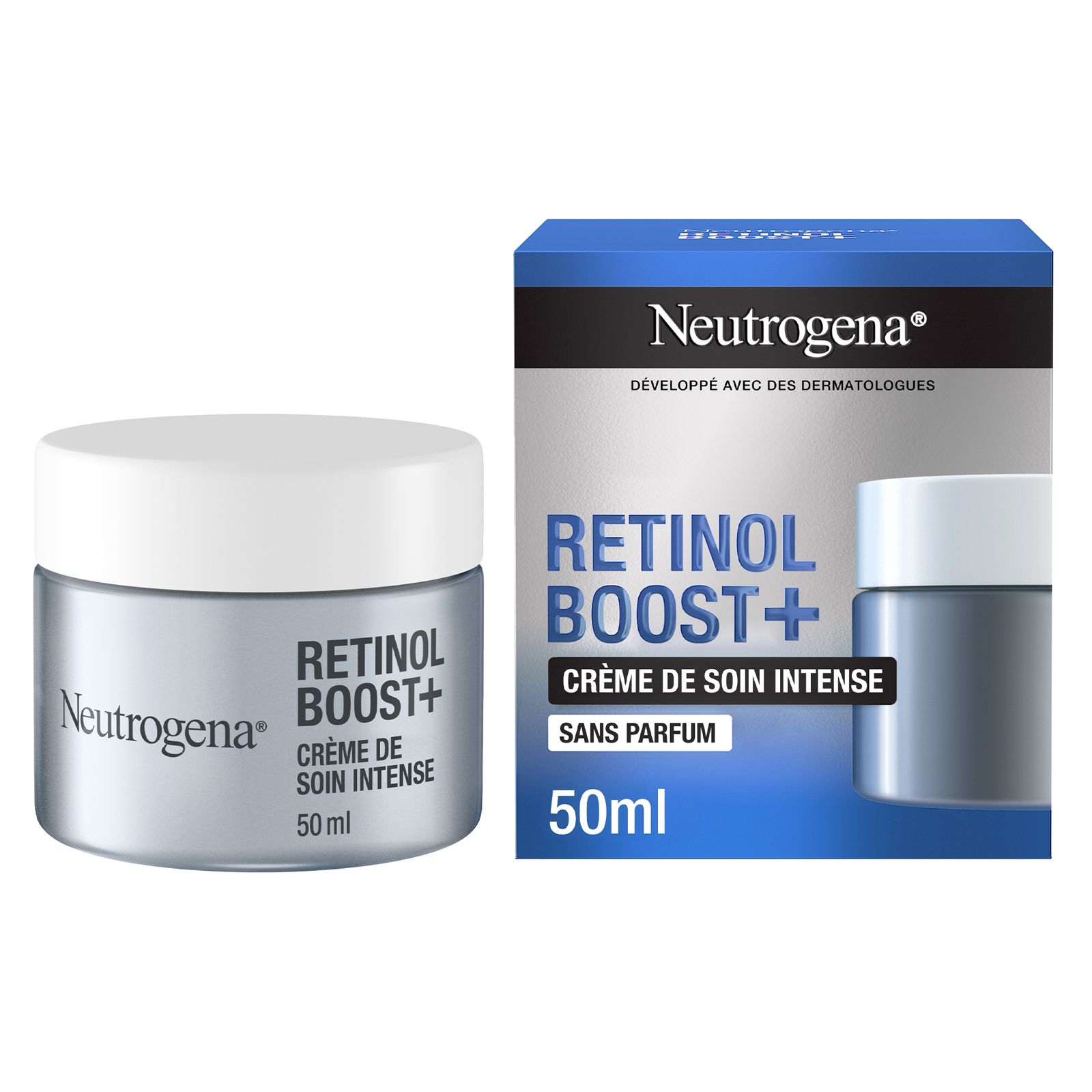Neutrogena Retinol Boost+ Intense Care Cream 50ml Fragrance Free Anti Aging Cream-1