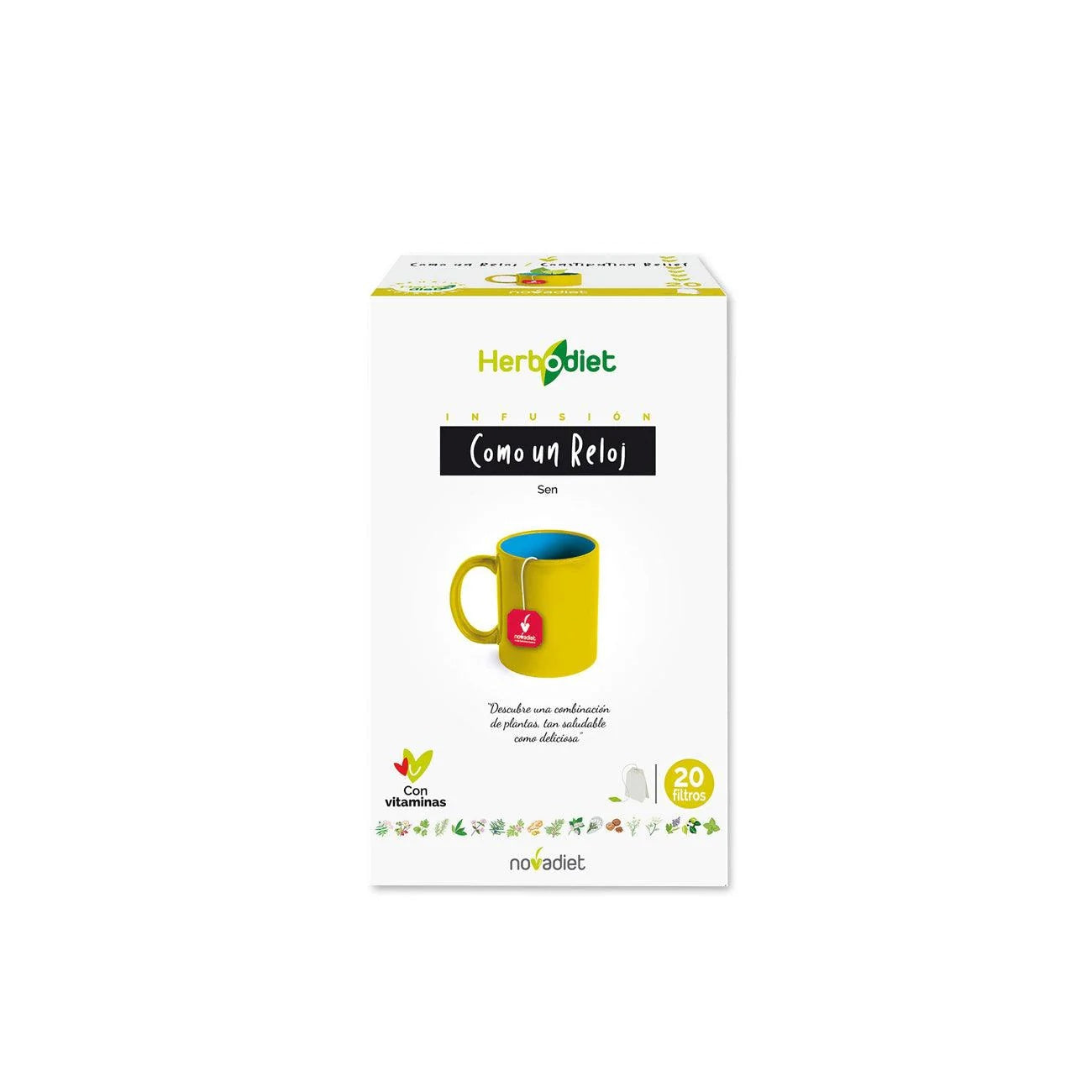 Herbodiet Como un Reloj Herbal Infusion for Natural Digestive Support - 20 Tea Bags-1