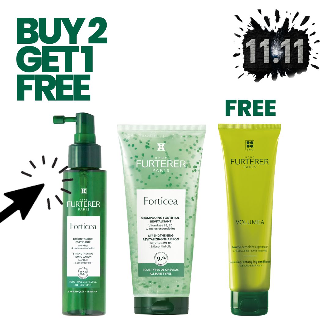 Rene Furterer Forticea Lotion + Rene Furterer Forticea Shampoo Get Rene Furterer Volumea Conditioner Free-1