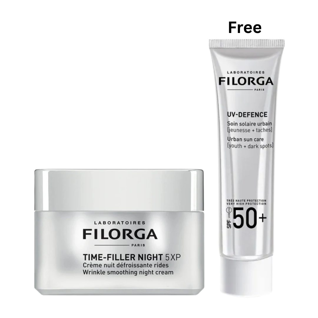 Filorga Time-Filler Night Wrinkle Correction Cream   Free Filorga UV-Defense SPF 50-1