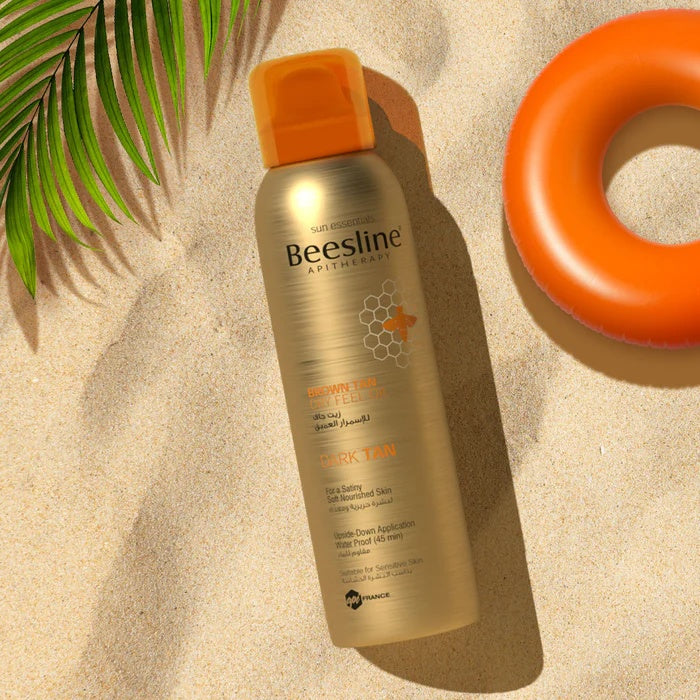 Beesline Brown Tan Dry Feel Oil for Deep Dark Tan – Waterproof 45min-2
