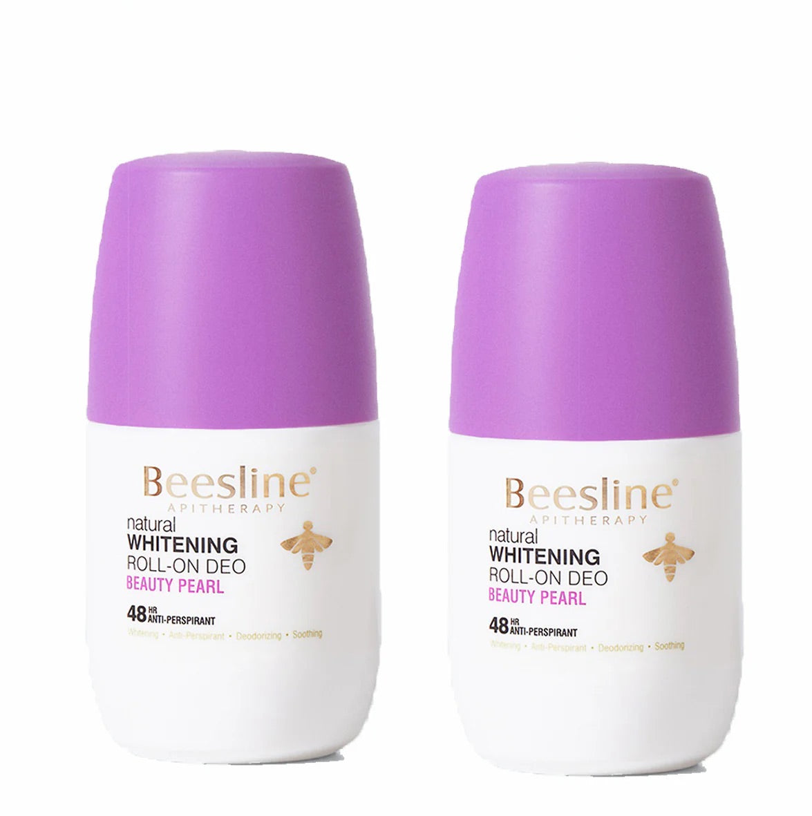 Beesline Natural Whitening Roll-On Deo Pearl Beauty 1+1 Free Second Piece 2x50ml-2