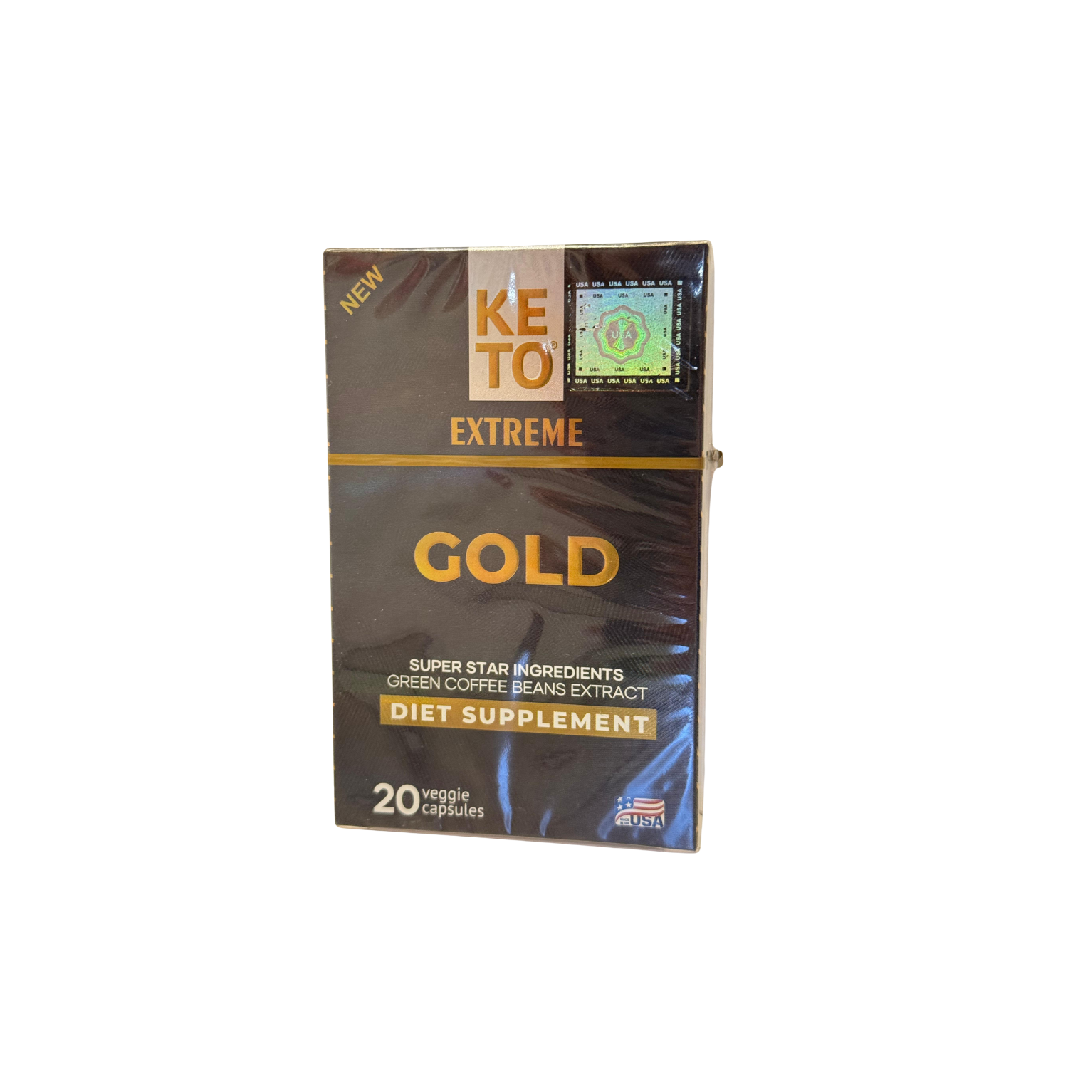 Lorganica Keto Extreme Gold Diet Supplement with Green Coffee Bean Extract – 20 Veggie Capsules for Fat Burn and Appetite Control-1