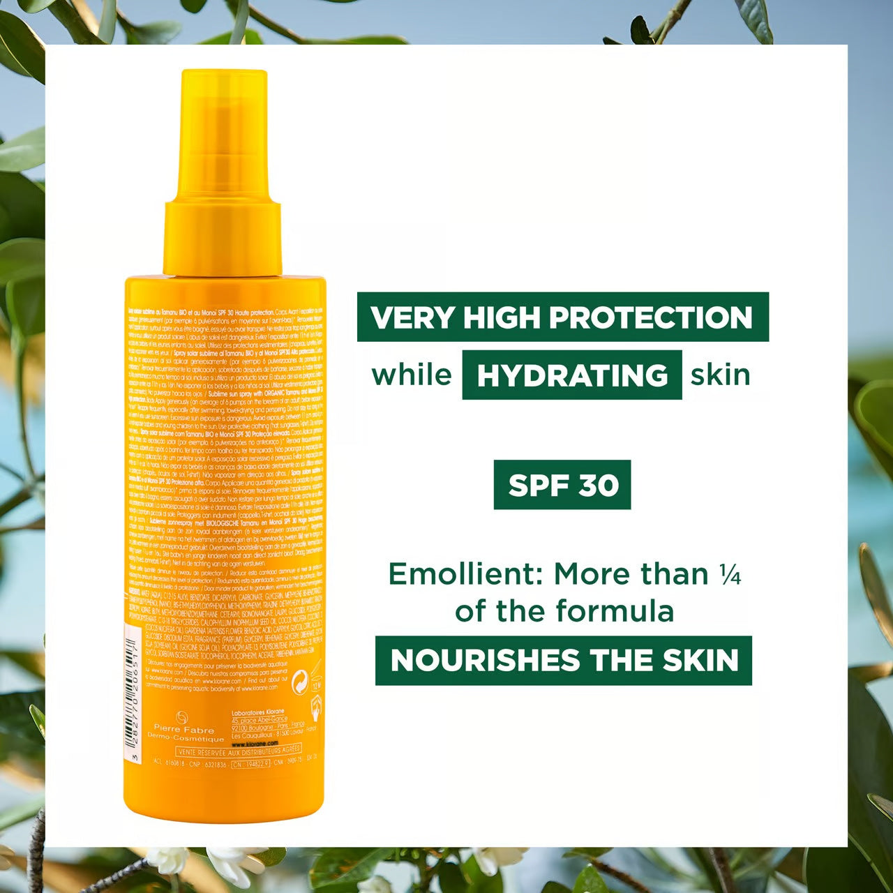 Klorane Polysian Body Spray Spf 30-2