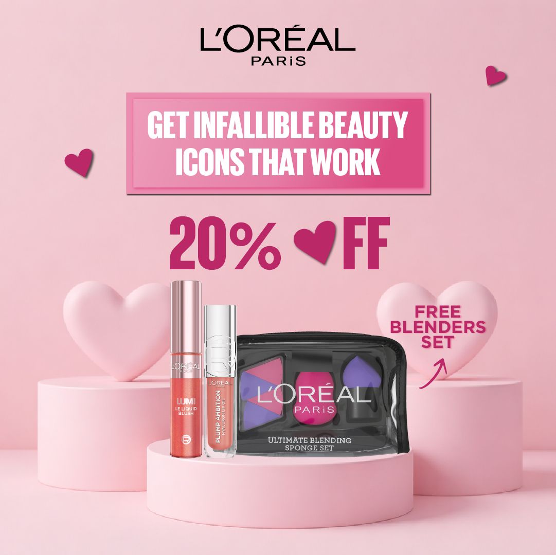 L’Oreal Paris Lumi Liquid Blush + Plump Ambition Lip Oil with Free Blenders Set 20% Off-2