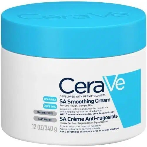 CeraVe SA Smoothing Cream 340g | Exfoliating Moisturizer for Rough and  Bumpy Skin