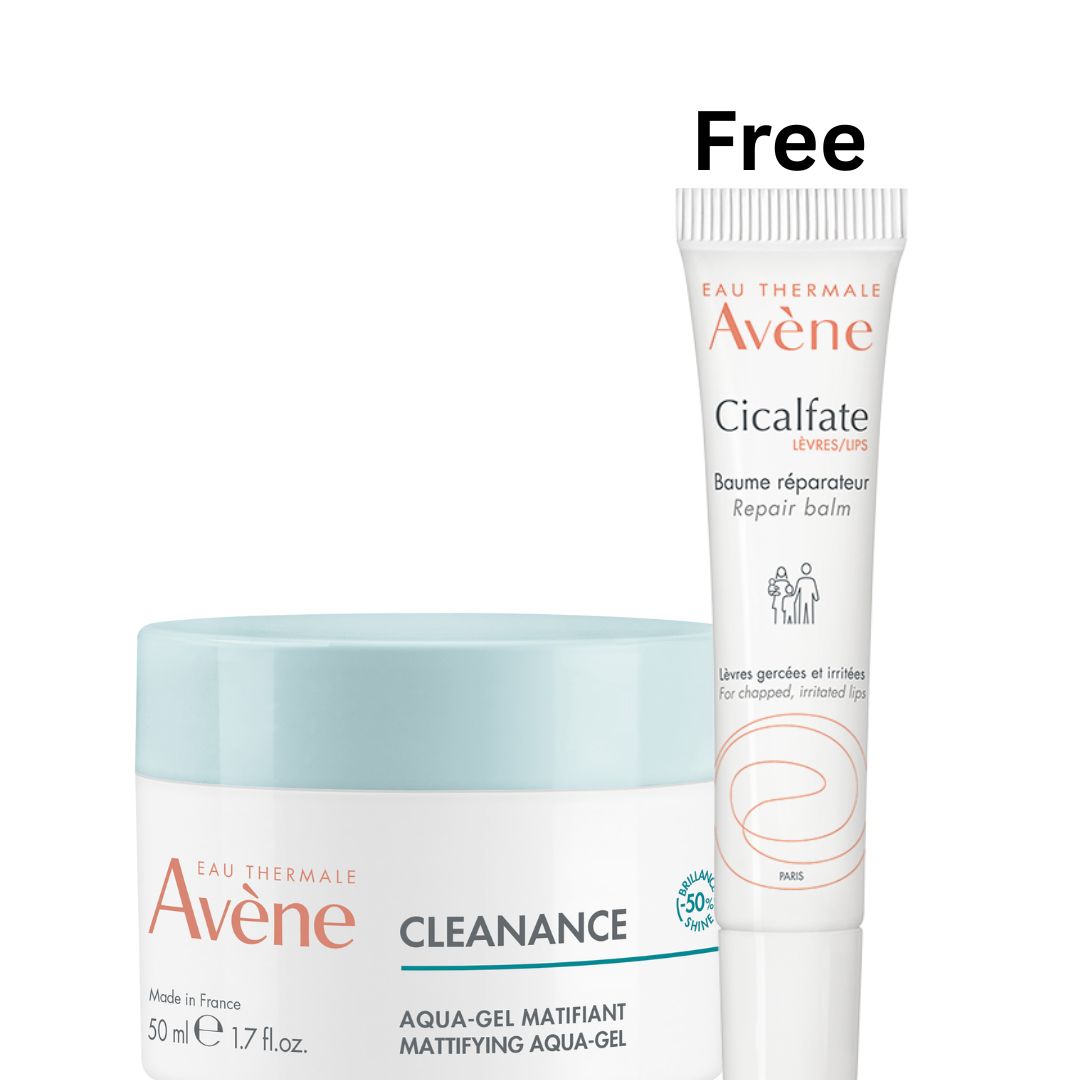 Avène Cleanance Aqua-Gel Matifying 50 ml + Free Avène Cicalfate Lips Repair Balm-1