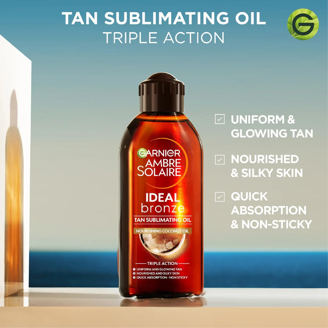 Garnier Ambre Solaire Self Tan Oil Ideal Bronze 200mL-2
