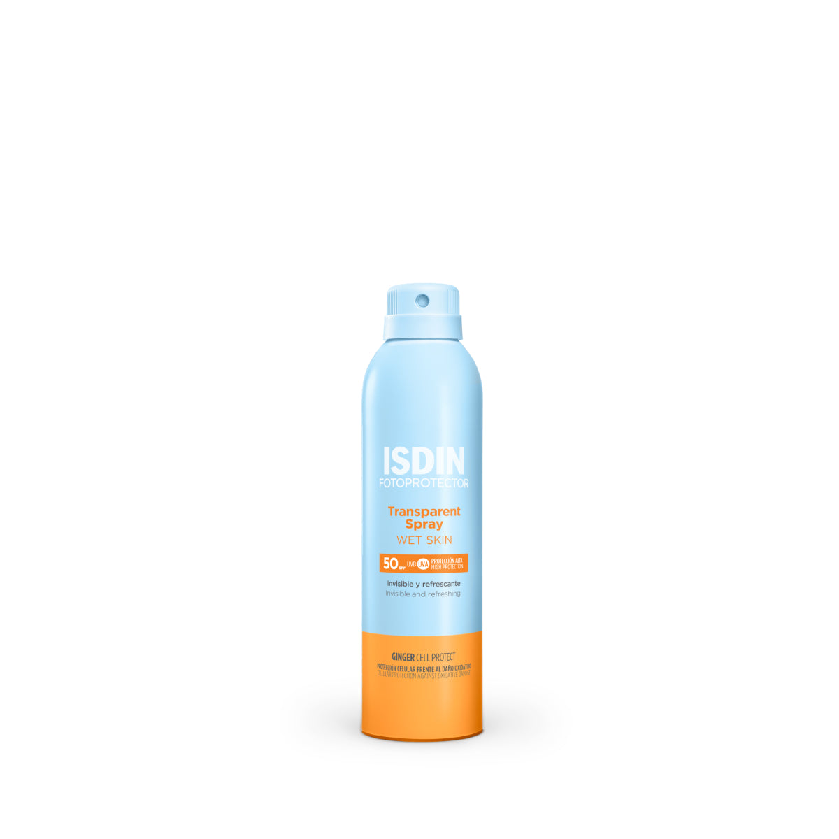 ISDIN Fotoprotector Transparent Spray WET SKIN SPF 50+ 250ml | High Protection Sunscreen for Wet Skin-1