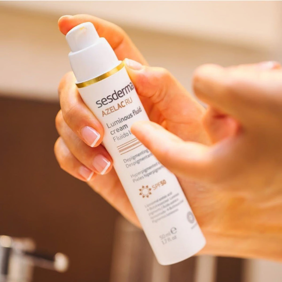 Sesderma Azelac RU Luminous Fluid Cream SPF50 – Brightening & Anti-Dark Spot Daily Protection 50ml-2
