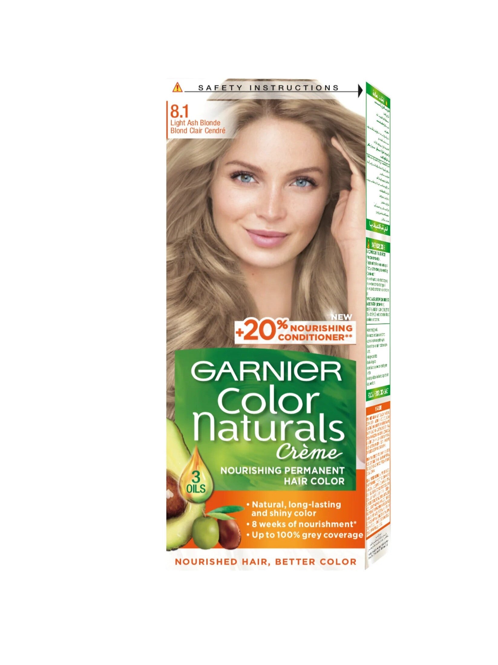 Garnier Color Naturals nourishing permanent hair color, Natural long lasting shiny color