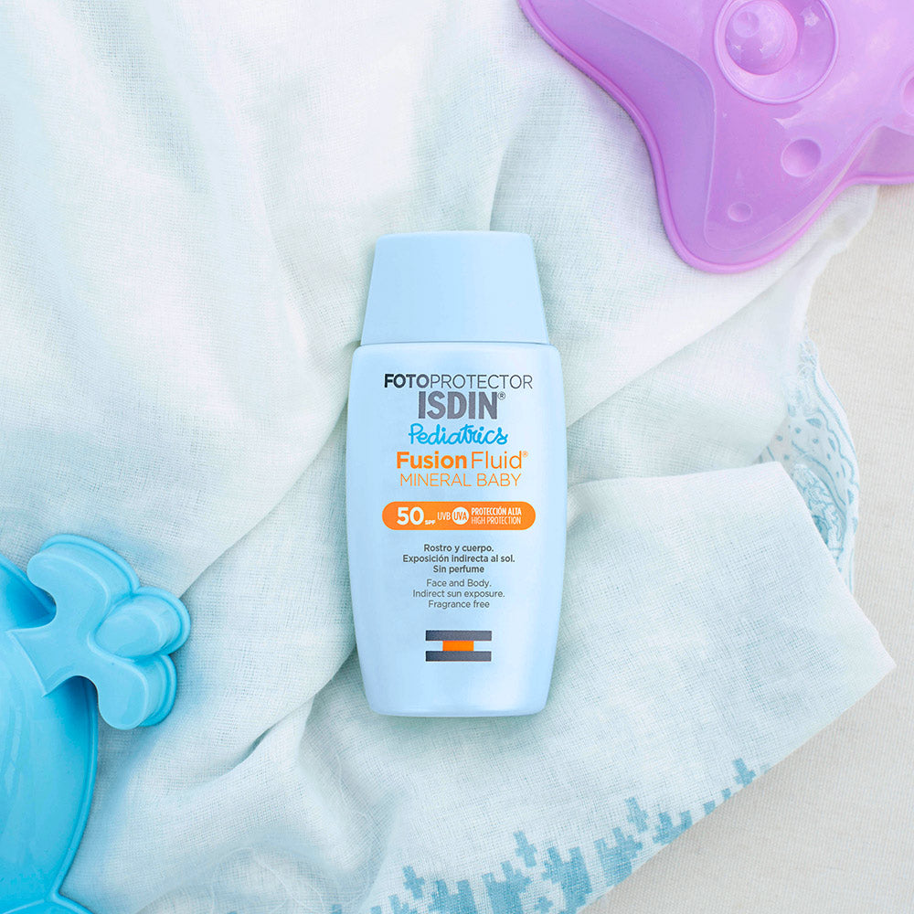 ISDIN Pediatrics Fusion Fluid Mineral Baby SPF 50+ 50ml | High Protection Mineral Sunscreen for Baby’s Sensitive Skin-3