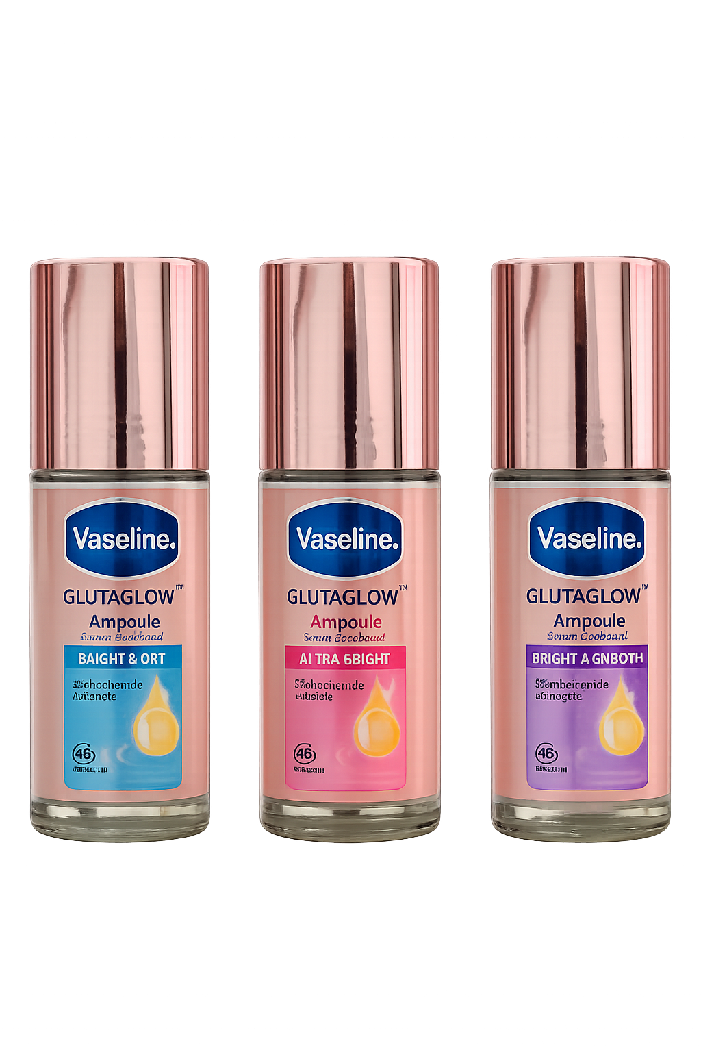 Vaseline GlutaGlow Ampoule Serum Deodorant 45ml for Brightening and Freshness