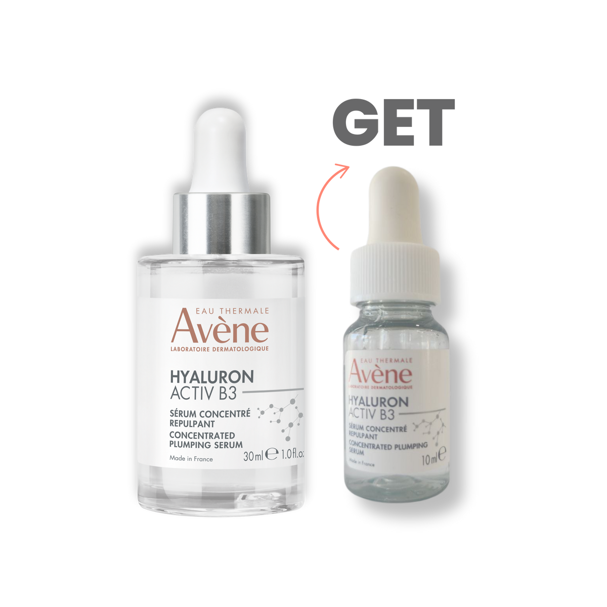 Avene Hyaluron Activ B3 Concentrated Plumping Serum 30ML - Intensive Hydration and Anti-Aging Treatment (Add on 10 ml Serum Gift)-2