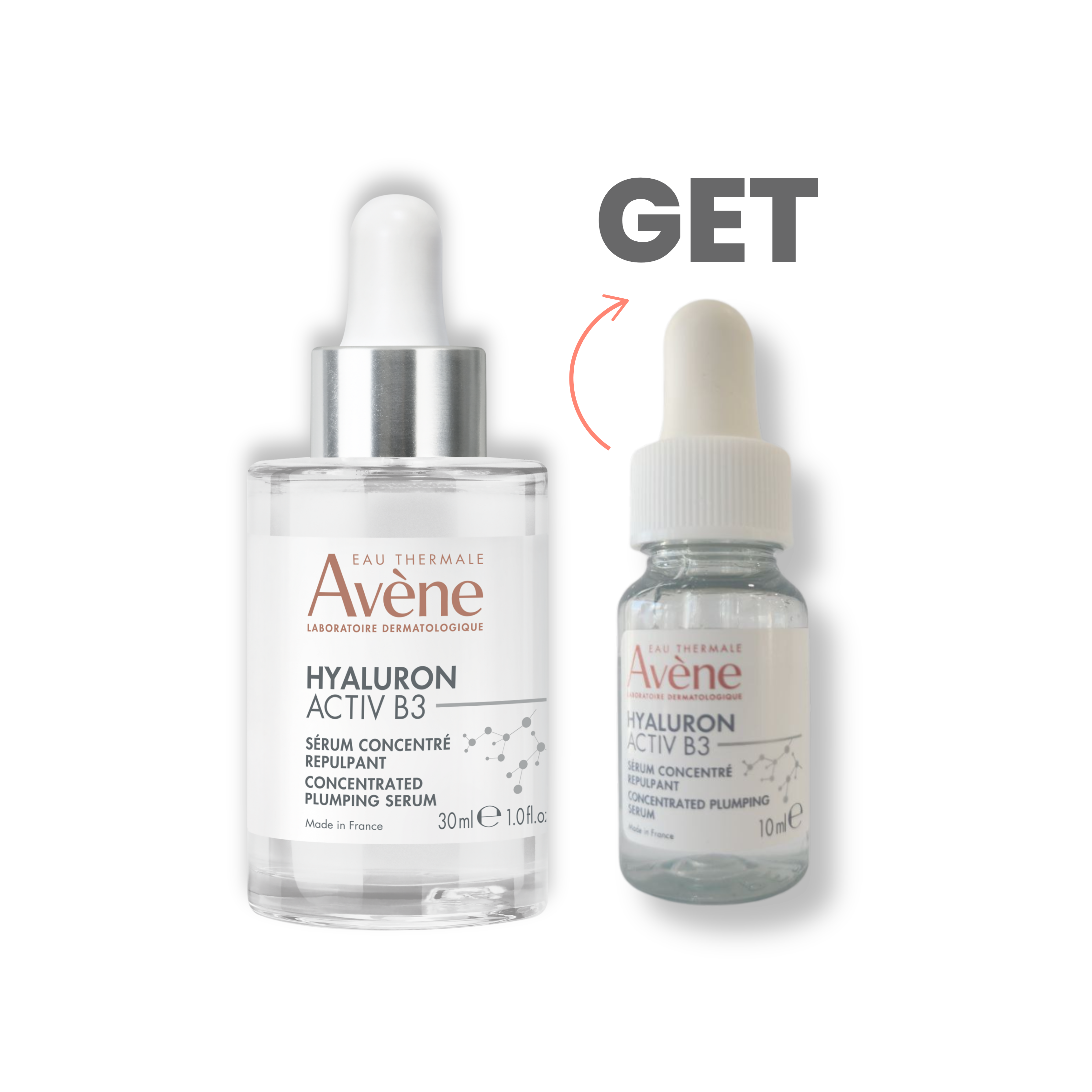 Avene Hyaluron Activ B3 Concentrated Plumping Serum 30ML - Intensive Hydration and Anti-Aging Treatment (Add on 10 ml Serum Gift)-2