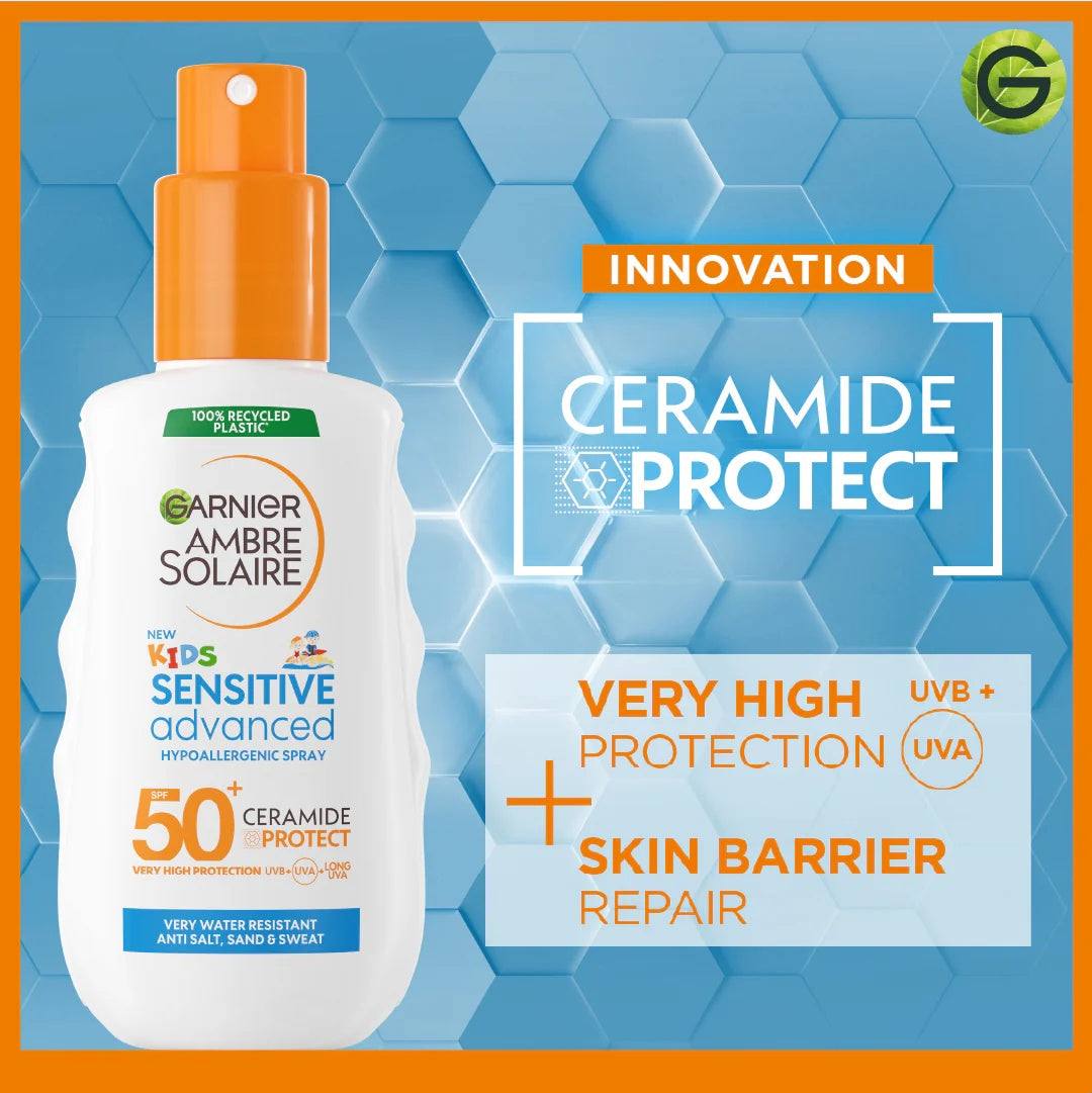 Garnier Ambre Solaire Kids Sensitive Advanced SPF 50+ Spray 150 ml-2