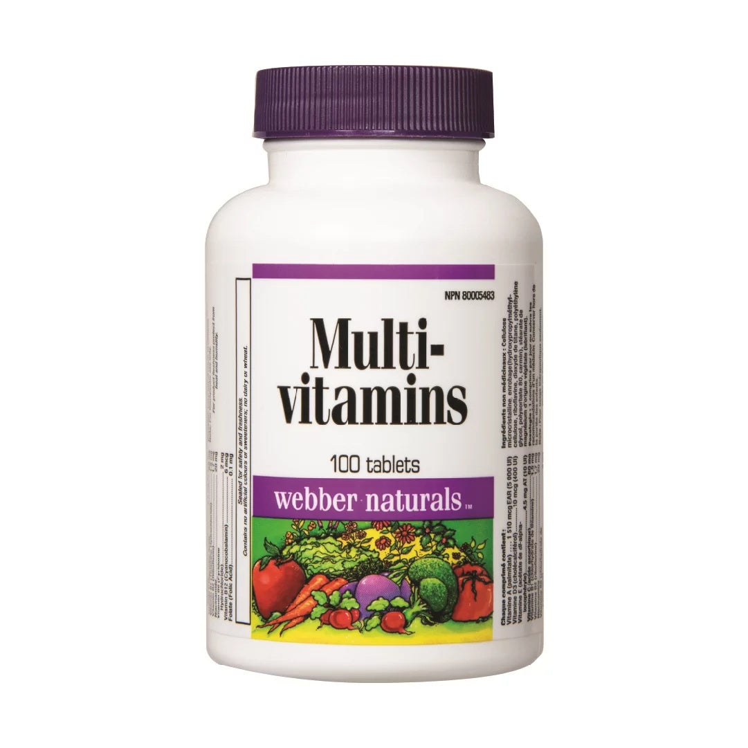 Webber Naturals® Multi-vitamins (100 Tablets)-1