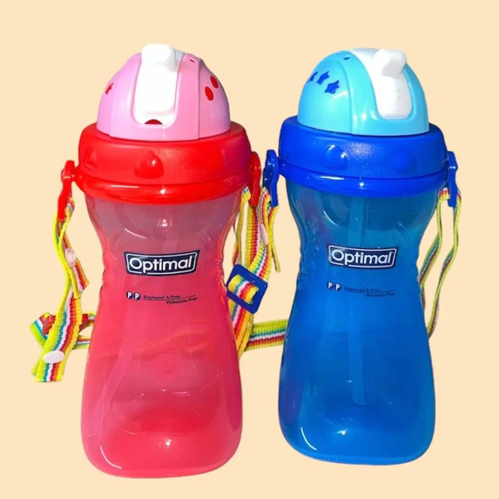 Optimal P.P WIDE NECK STRAW BOTTLE400ml-3