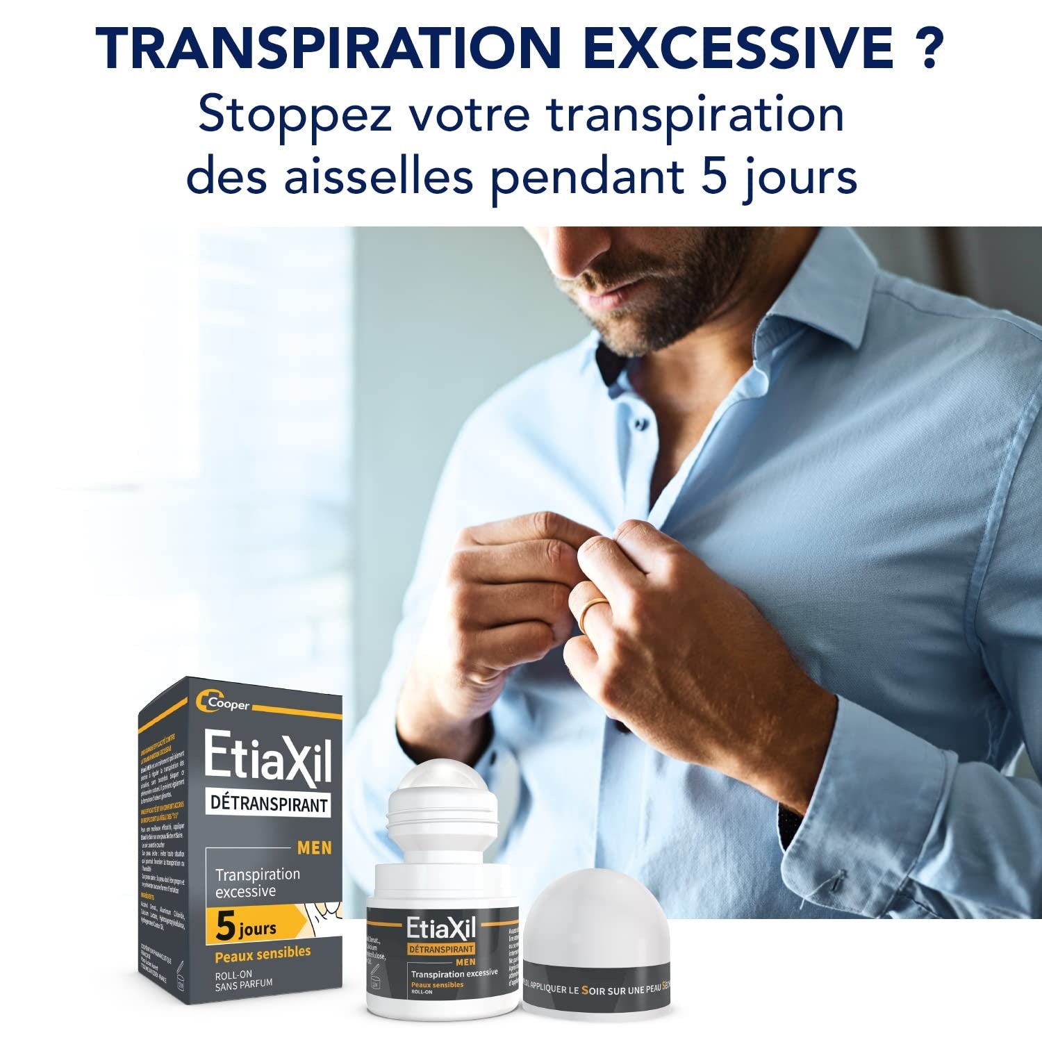 Etiaxil Detranspirant Men 15 ml | Effective Antiperspirant Treatment for Sensitive Skin-3