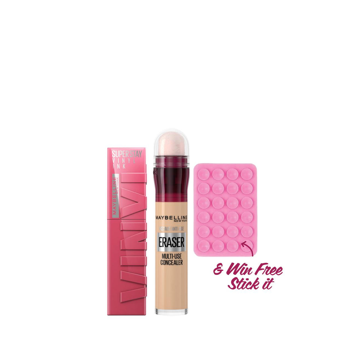 Maybelline New York Superstay Vinyl Ink & Instant Age Rewind Eraser Concealer – 20% Off + Win Free Stick It-1