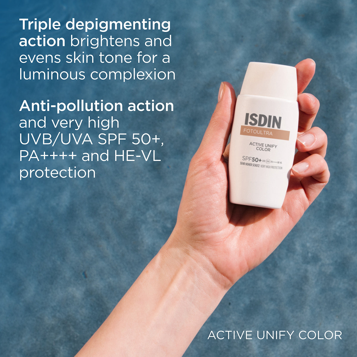 ISDIN FotoUltra 100 Active Unify Color SPF 50+ 50ml | High Protection Tinted Sunscreen with Skin Tone Unifying-5