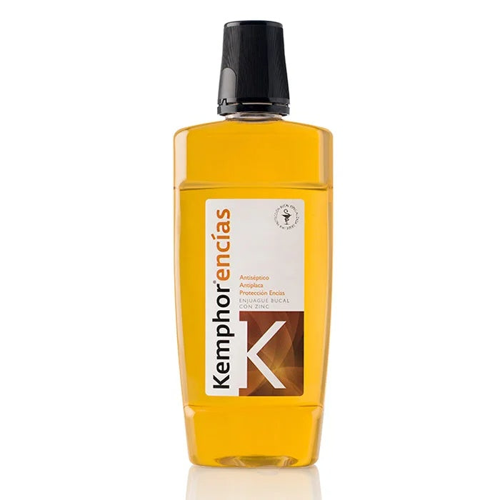 Kemphor Encías Mouthwash Antiseptic Anti-Plaque Gum Protection with Zinc 500ml-1