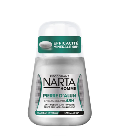 Narta Homme Pierre D’Alun Roll-On 50ml – Natural 48h Deodorant Protection-1