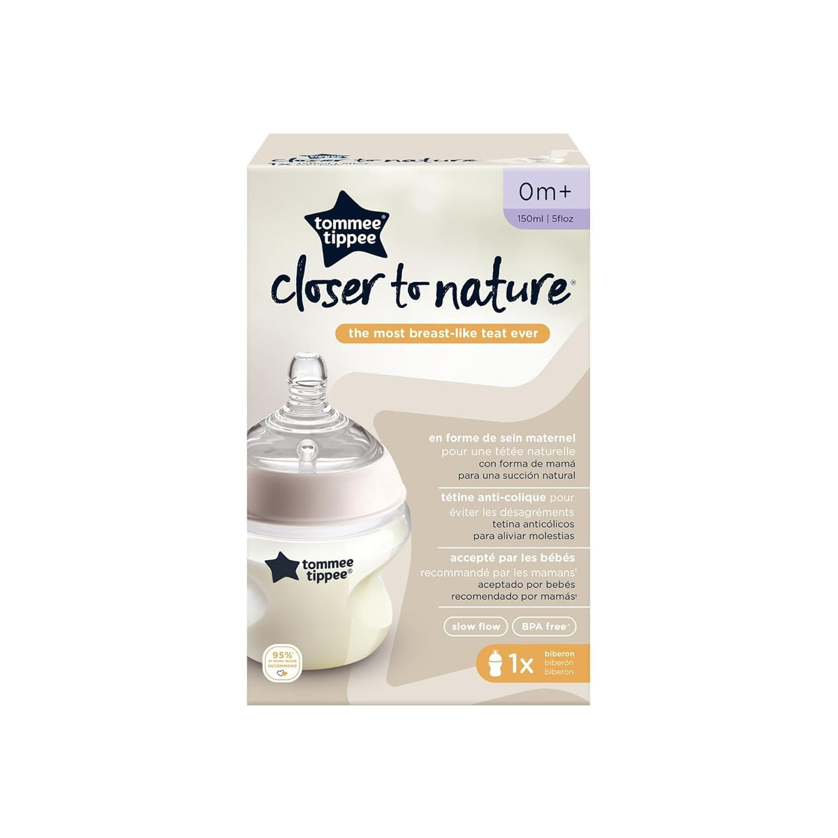 Tommee Tippee Milk Bottle Biberon Closer To Nature 150 ml-1