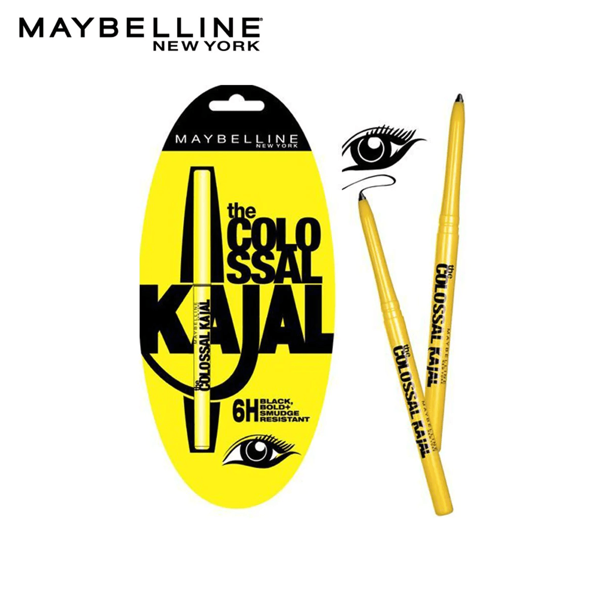 Maybelline The Colossal Kajal Pencil 6HR – Intense Black, Long-Lasting Eye Kajal-1