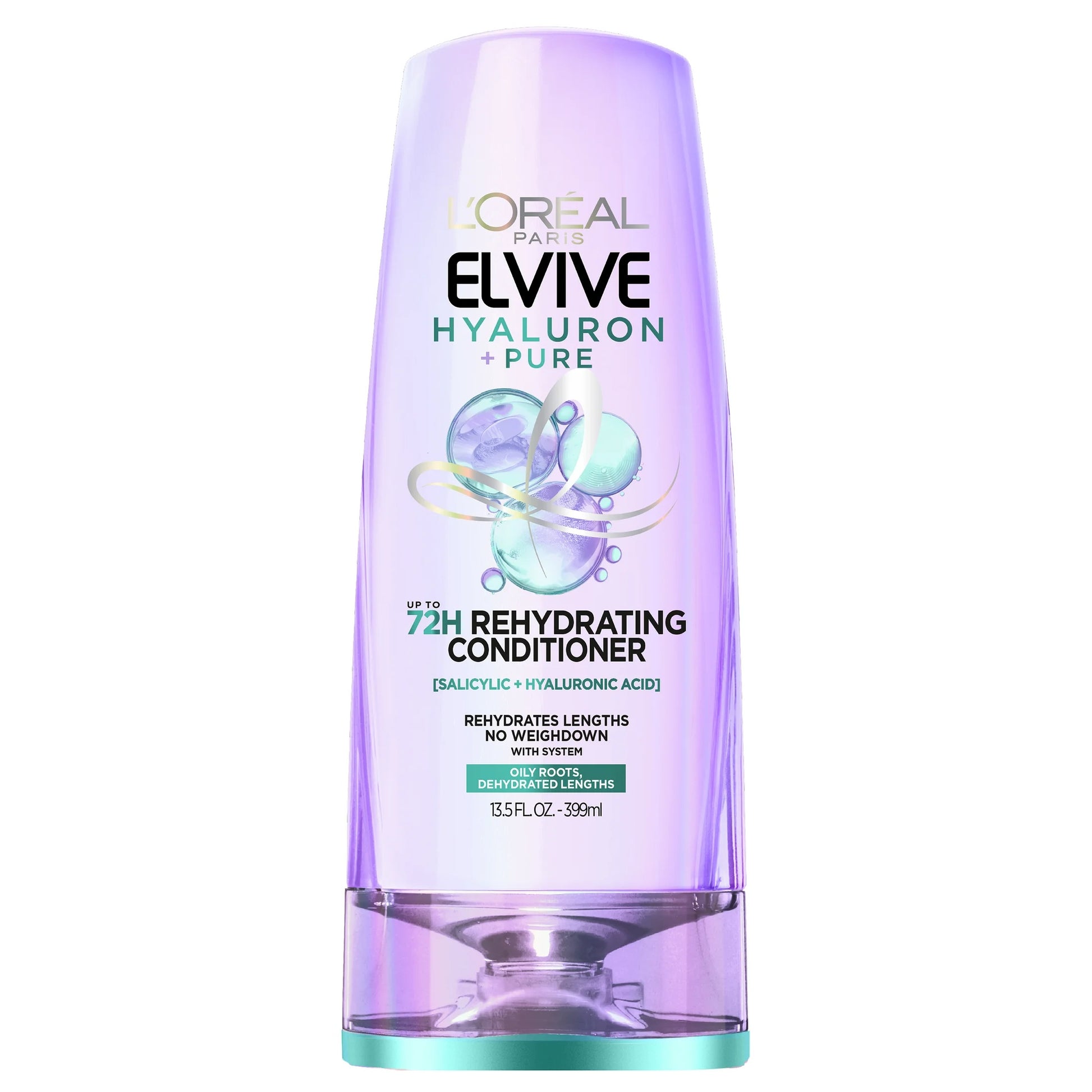 L'Oreal Paris Elvive Hyaluron + Pure Conditioner for Oily Hair – 72-Hour Hydration-1