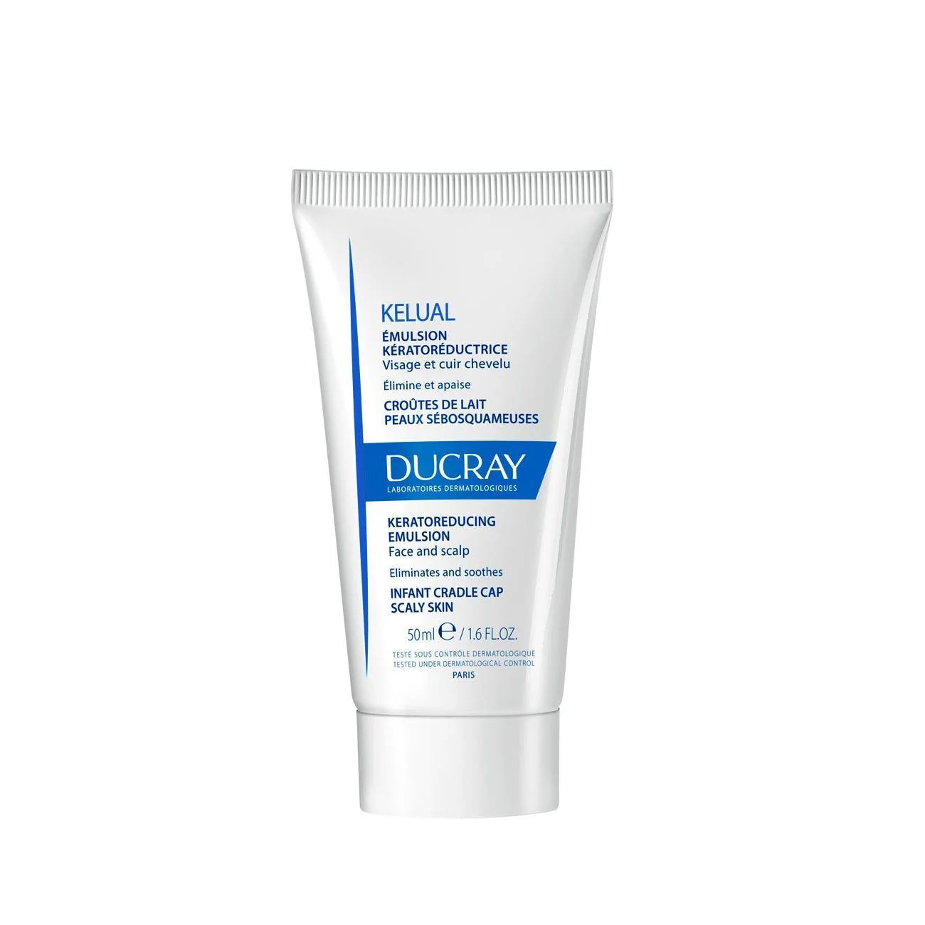 Ducray Kelual Kerato-Reducing Emulsion for Face and Scalp | Treats Seborrheic Dermatitis, Reduces Flaking, and Soothes Irritated Skin-1