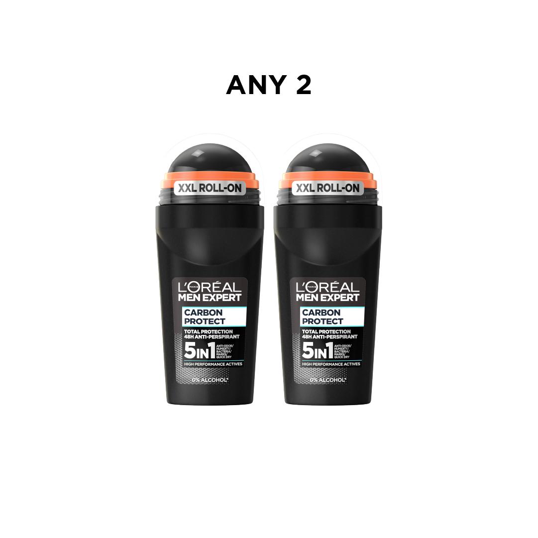 L’Oréal Paris Men Expert Carbon Protect 5-in-1 Roll-On Deodorant 48H – Buy 2 Get 20% Off-1