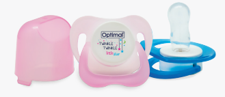OPTIMAL SILICONE ROUND NIPPLE PACIFIER-1