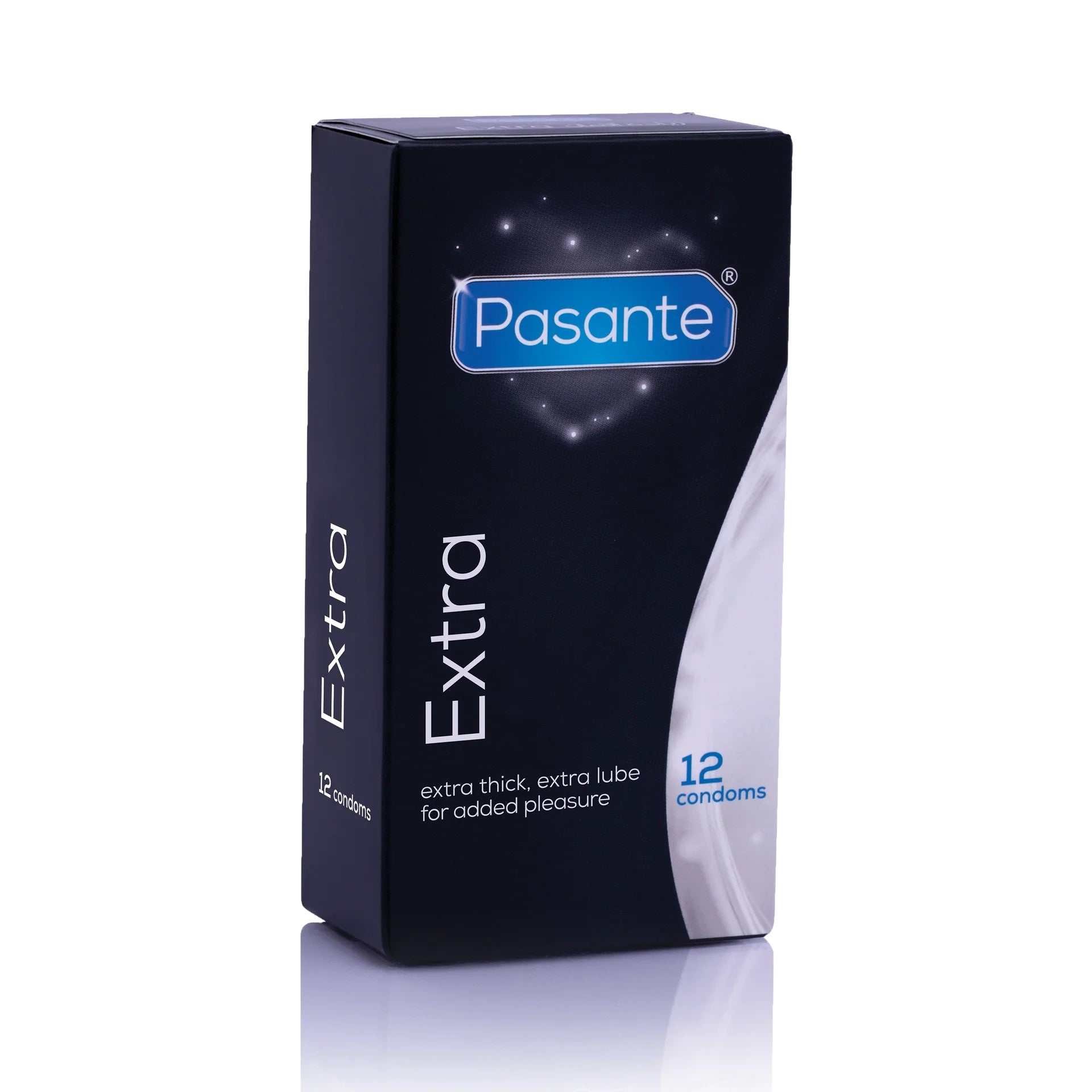 Pasante Extra Condoms 3 Pack and 12 Pack – Extra Thick with Extra Lube for More Protection-2