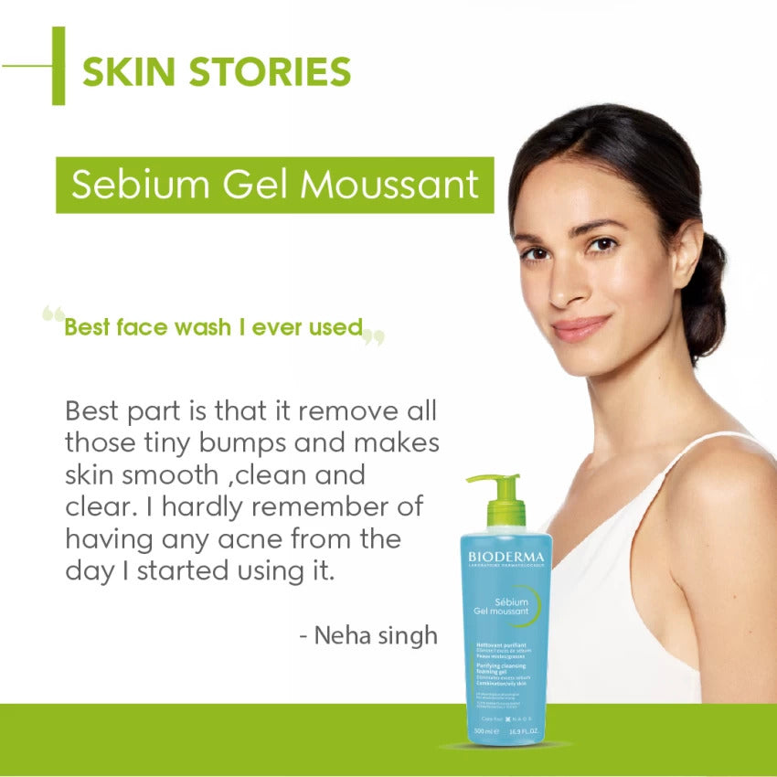 Bioderma Sebium Foaming Gel – Purifying Cleanser for Oily and Combination Skin - Buy 2 Get 1 Free-3