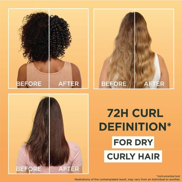 Garnier Ultra Doux Curl Restoring Hair Food 3-in-1 Mask with Cocoa Butter & Jojoba Oil | 97% Natural Ingredients for Dry Curly Hair-5