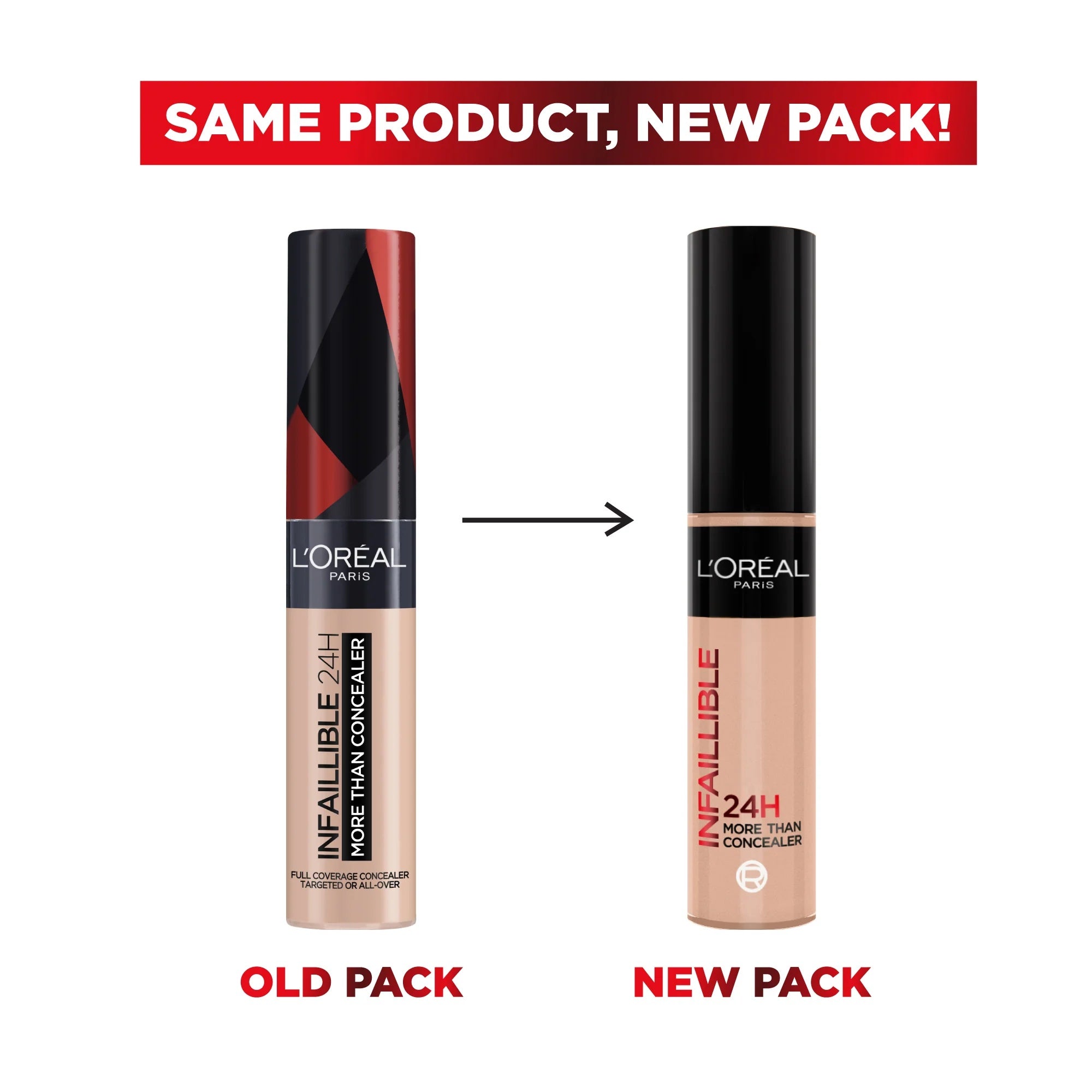 L'Oreal Paris Infallible 24H More Than Concealer – High Coverage with New Packaging-1