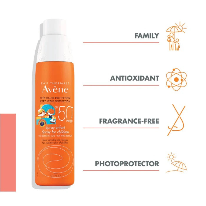 Avene Very High Sun Protection SPF 50+ Enfants Spray 200ML - Gentle and Effective UV Defense for Children-2
