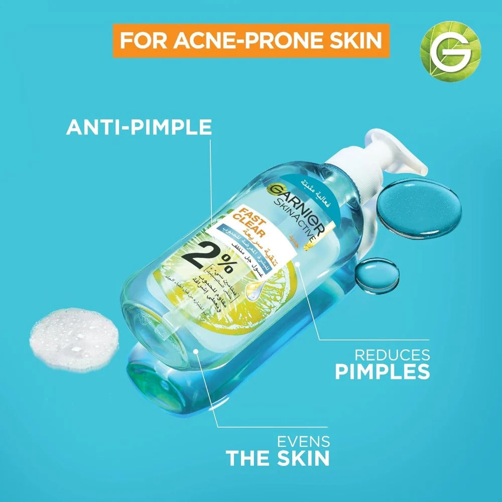 Garnier Skin Active Fast Clear Gel Wash 200mL-2