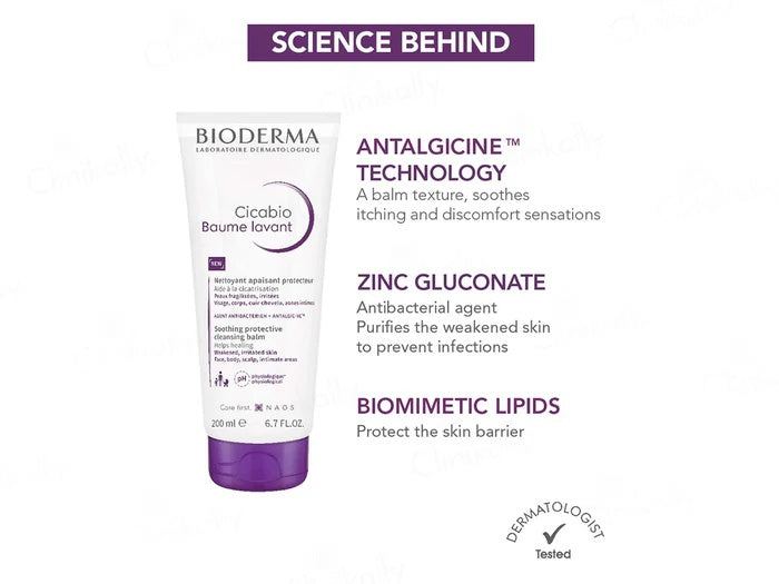 Bioderma Cicabio Cleansing Balm 200ml | Soothing and Restorative Cleanser for Sensitive Skin-2