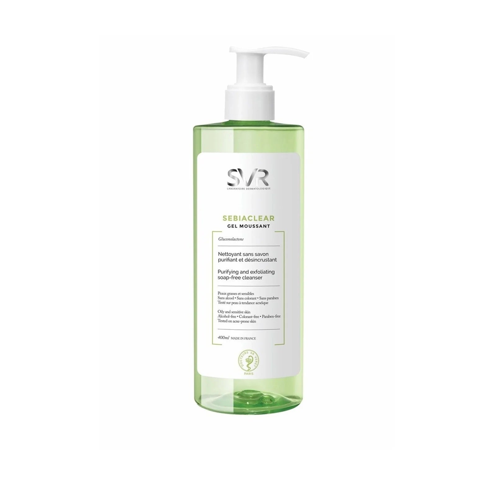 SVR Sebiaclear Gel Moussant 200ml & 400ml - Purifying Cleansing Gel for Acne-Prone Skin-2
