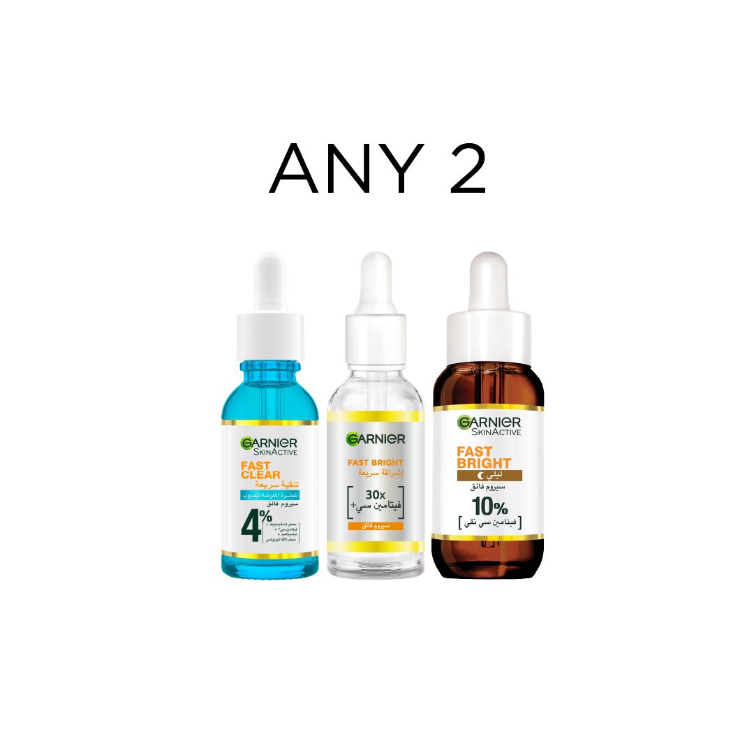 Garnier Serum Ramadan Offer 25% Off Any 2 Fast Bright or Fast Clear-1