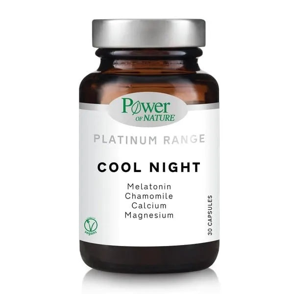 Cool Night 30 Capsules – Natural Sleep Support with Melatonin, Chamomile, Calcium & Magnesium-1