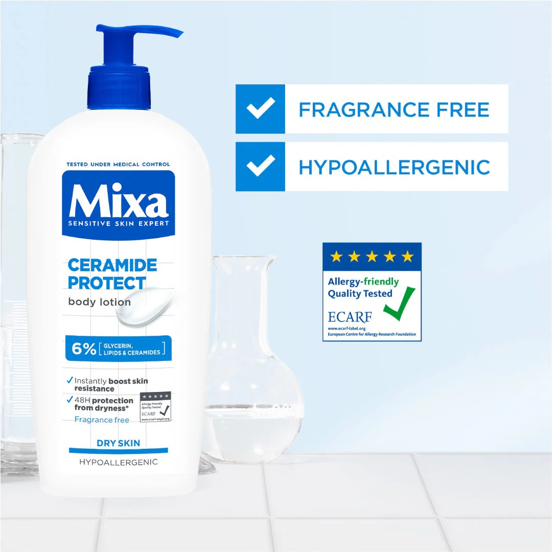 Mixa Ceramide Protect Body Lotion 6% Glycerin Ceramides Lipids for Dry Skin-4