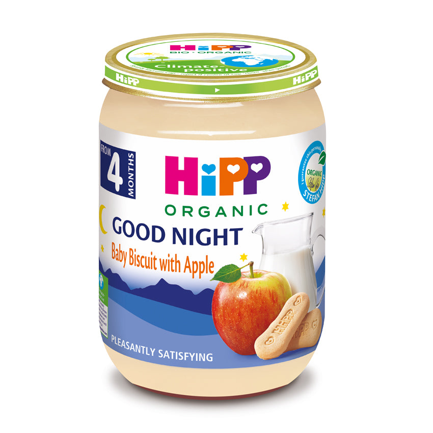 HiPP Organic Good Night Baby Biscuit with Apple 190g From 4 Months-1
