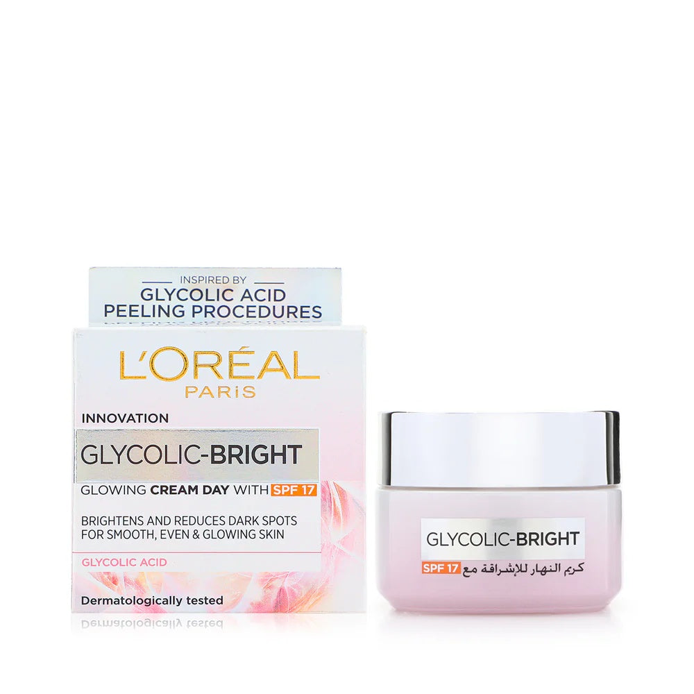 L'Oreal Paris Glycolic-Bright Glowing Day Cream SPF17 – 50 ML-1